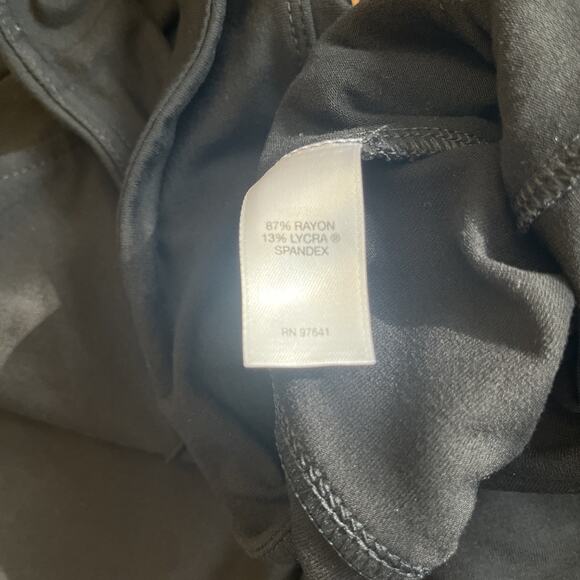 J. Jill Wearever Collection Black Stretchy Pants Women’s M Forward Seam Wide Leg - Picture 5 of 10